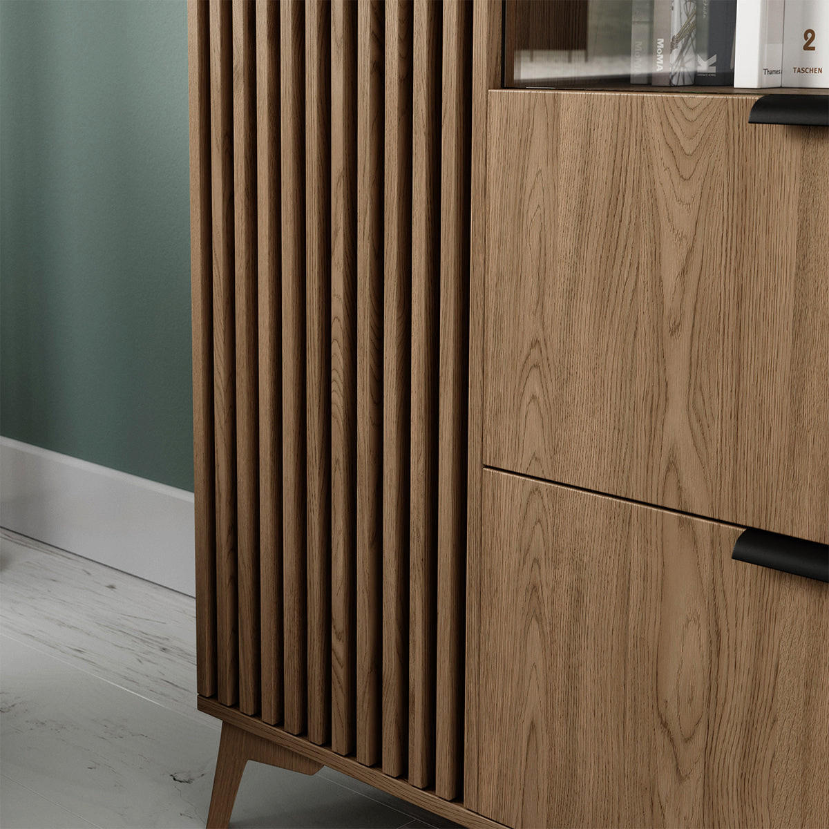 VITRINE Esteban Holz - Braun, Holzwerkstoff (100/192/60cm) - Petits-meubles
