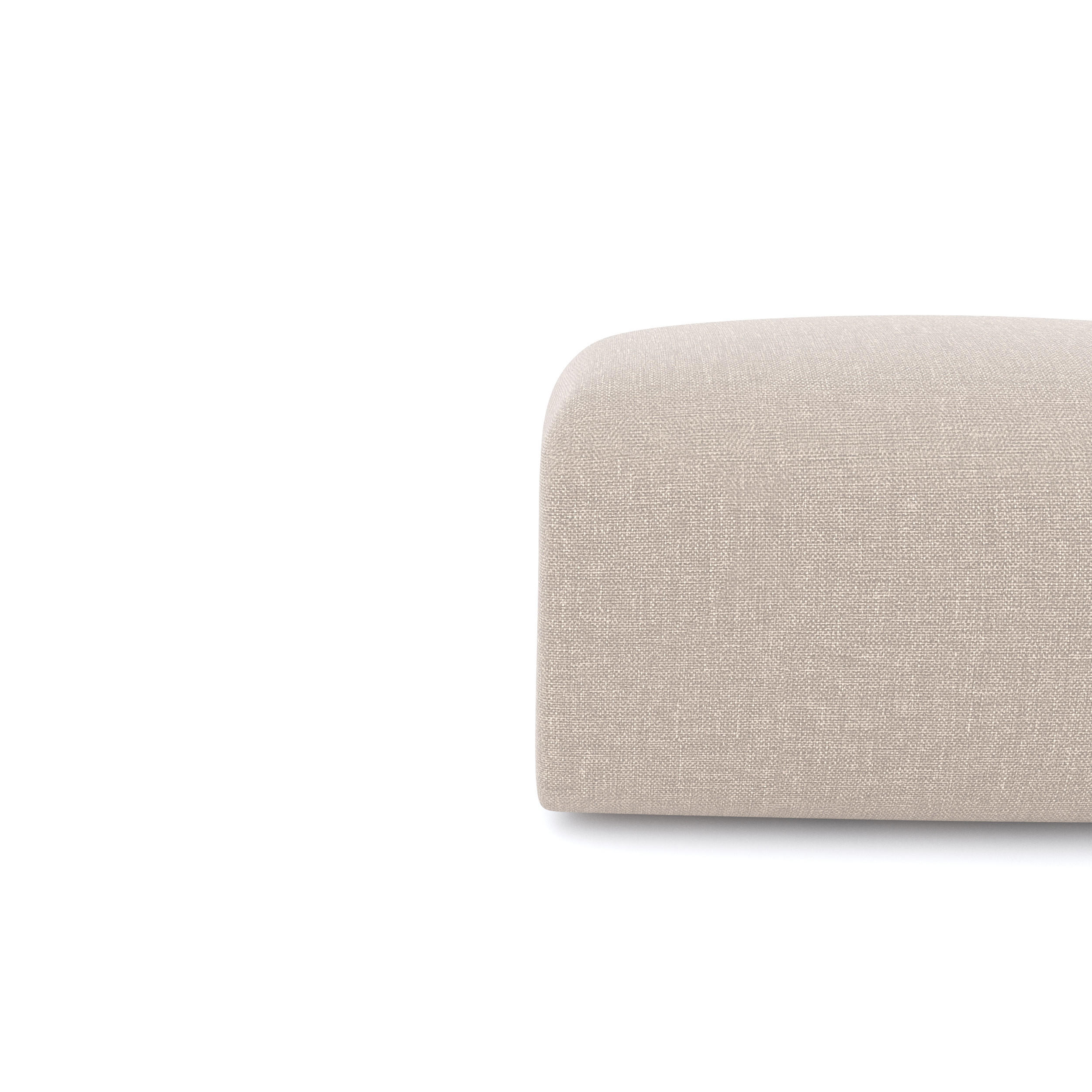 Thumbnail - Sia Home Hocker, Beige, Textil, 1-Sitzer, 75x45x75 cm, Wohnzimmer, Hocker, Poufs