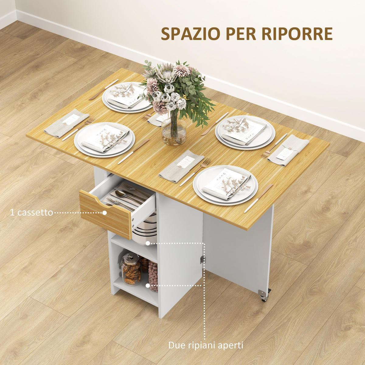 ESSTISCH Eiche 1 Stück - Beige, Kunststoff (114.5/70/75cm) - GiPP