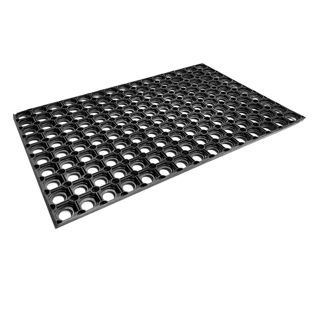 FUSSMATTE AUßEN QUADRO LIGHT - Schwarz, Textil (60/80cm) - Astra