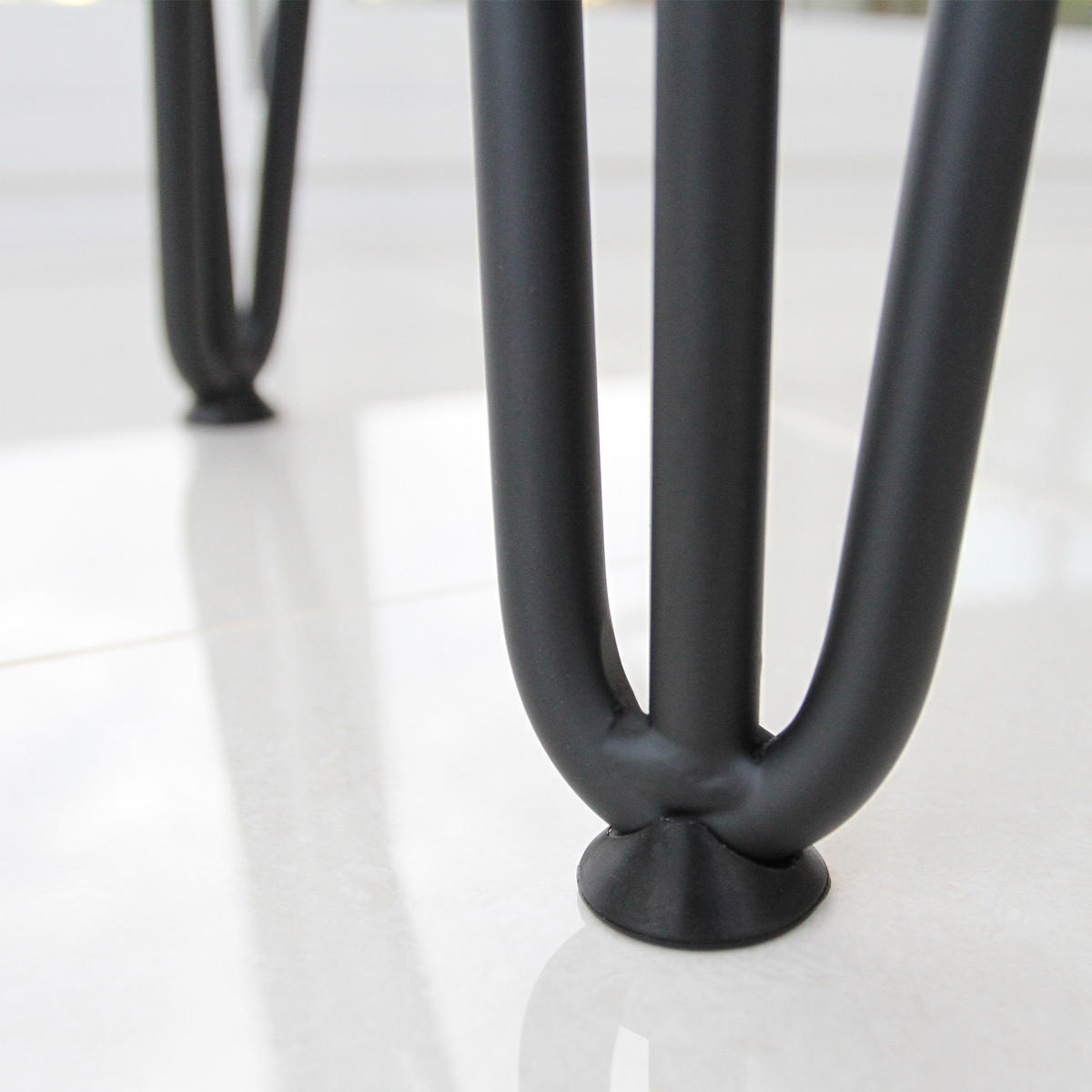 TISCHBEINESET 4 x Hairpin Legs 71cm -Schwarz - Schwarz, Metall (10/1/10cm) - Monstershop