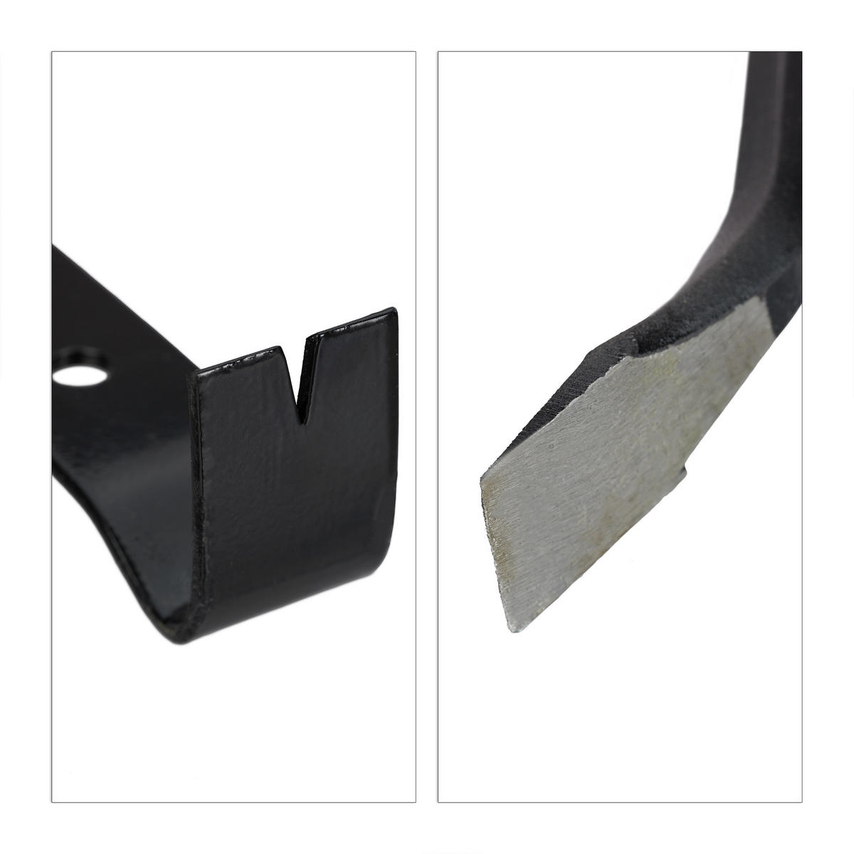 2-TLG.BRECHEISEN-SET - Schwarz, Metall (1.5/45/2.5cm) - Relaxdays