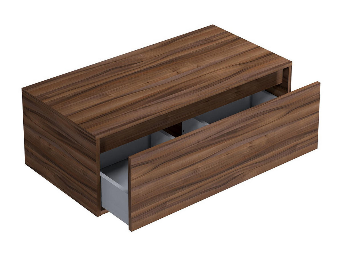 WASCHBECKENUNTERSCHRANK - 94 cm x 47 cm - holz - naturfarben dunkel Teana - Naturfarben, Holz (94/32/47cm) - Vente-Unique