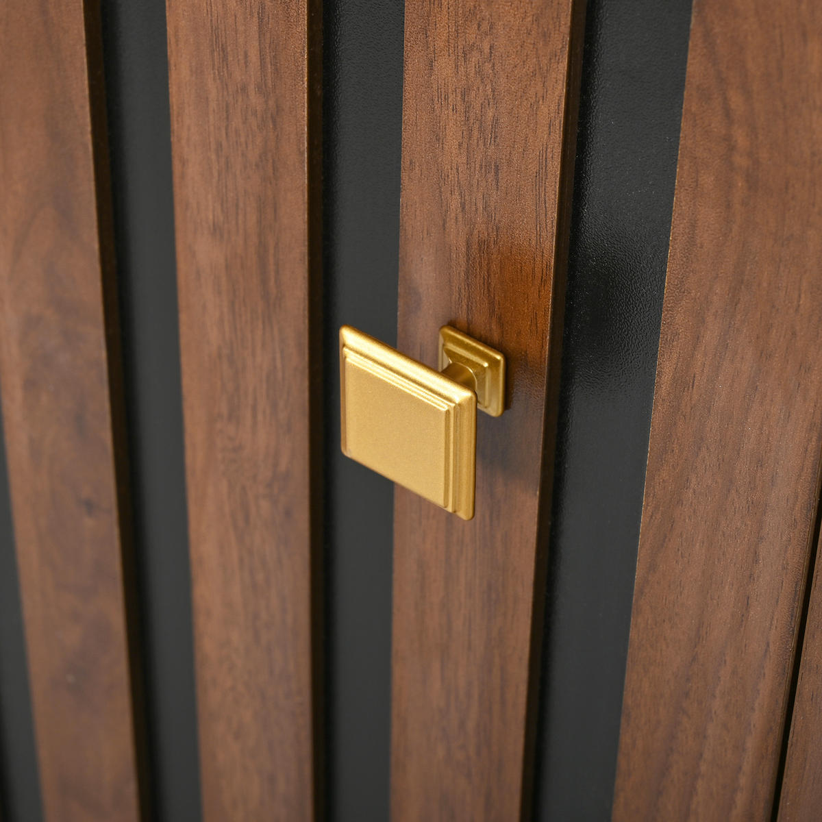 SCHUHSCHRANK aus MDF 115x38,5x191,5cm in Nussbaum mit Garderobe - Nussbaumfarben, Holzwerkstoff (115/191.5/38.5cm) - Modfu