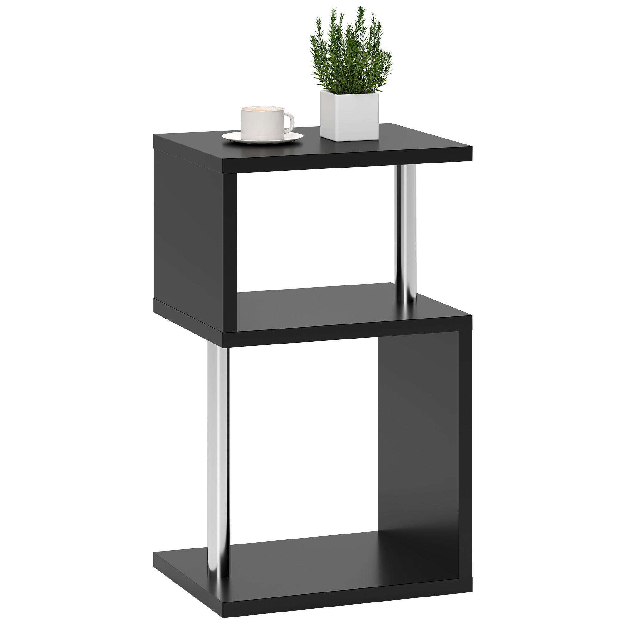 BEISTELLTISCH Schwarz 1 Stück - Schwarz, Kunststoff (44/38/75cm) - GiPP