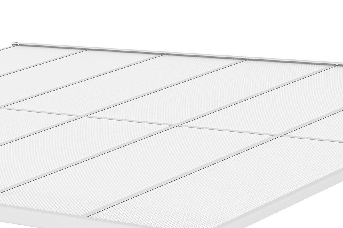 PERGOLA / CARPORT Kleo Weiß 4m x 3m - Weiß, Metall (374/270/300cm) - Cazeboo