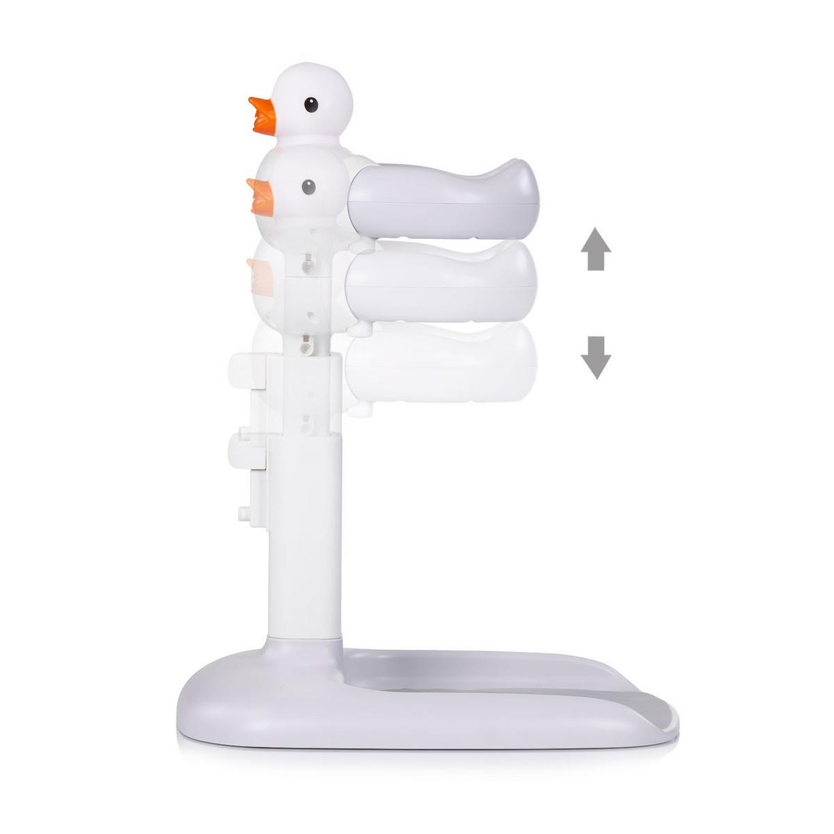 BABYDUSCHHILFE Duck grau Duck höhenverstellbar Standfuß ab 1 Jahr - Grau, Kunststoff (40/43cm) - Chipolino