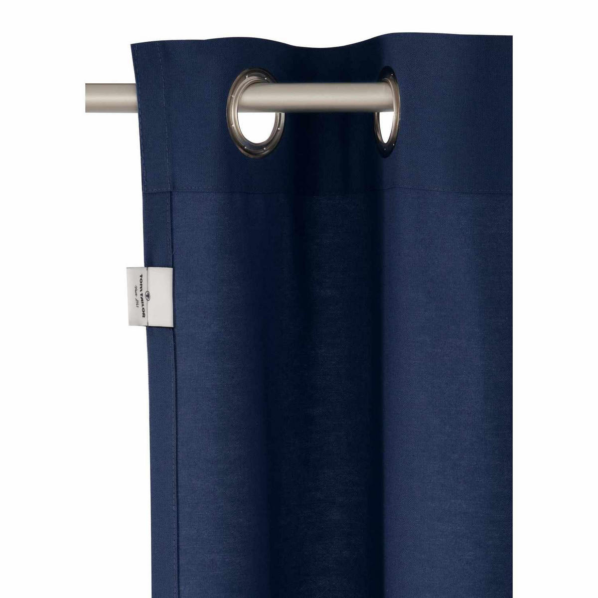 ÖSENVORHANG DOVE Blickdicht - Dunkelblau, Textil (140/0.5/245cm) - Tom Tailor