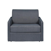 SCHLAFSESSEL - 1 Person - stoff - grau Calife - Grau, Textil (104/85/95cm) - Vente-Unique
