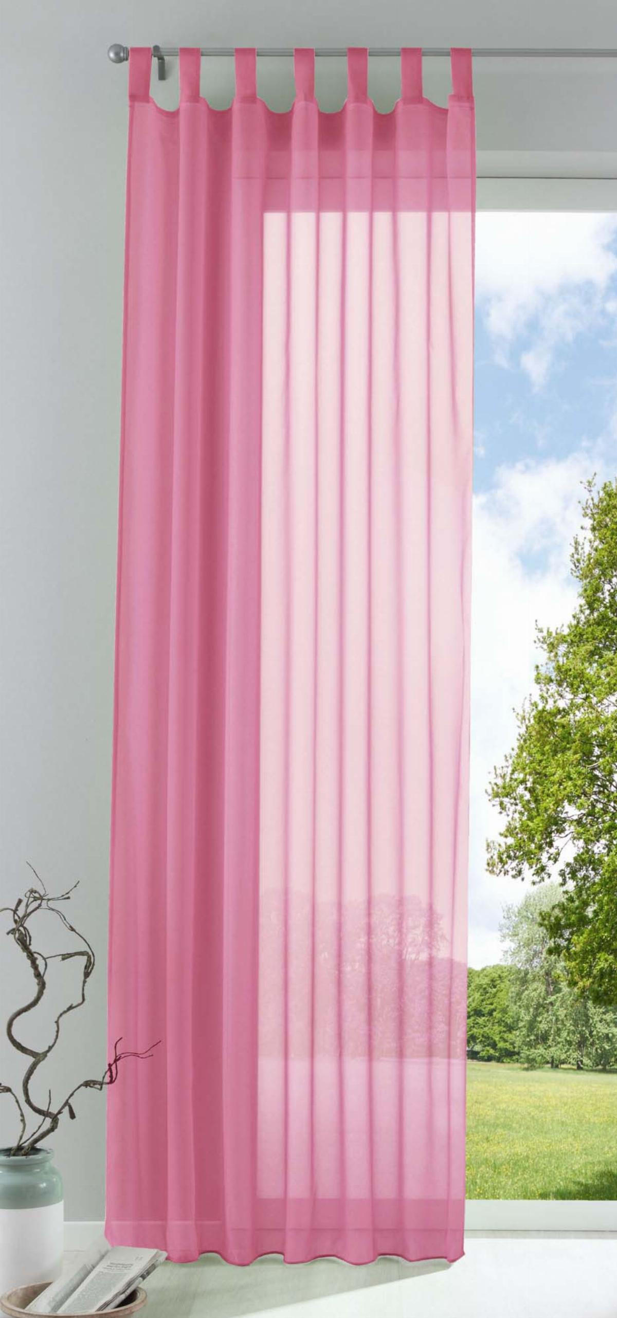 SCHLAUFENSCHAL PULA HxB 245x140 cm Rosa - Rosa, Textil (140/245cm) - Gardinenbox