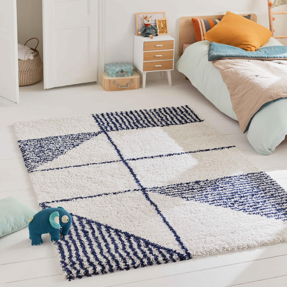 KINDERTEPPICH 160/230 cm Aquarelle Blau - Blau, Textil (160/230cm) - Nazar Rugs