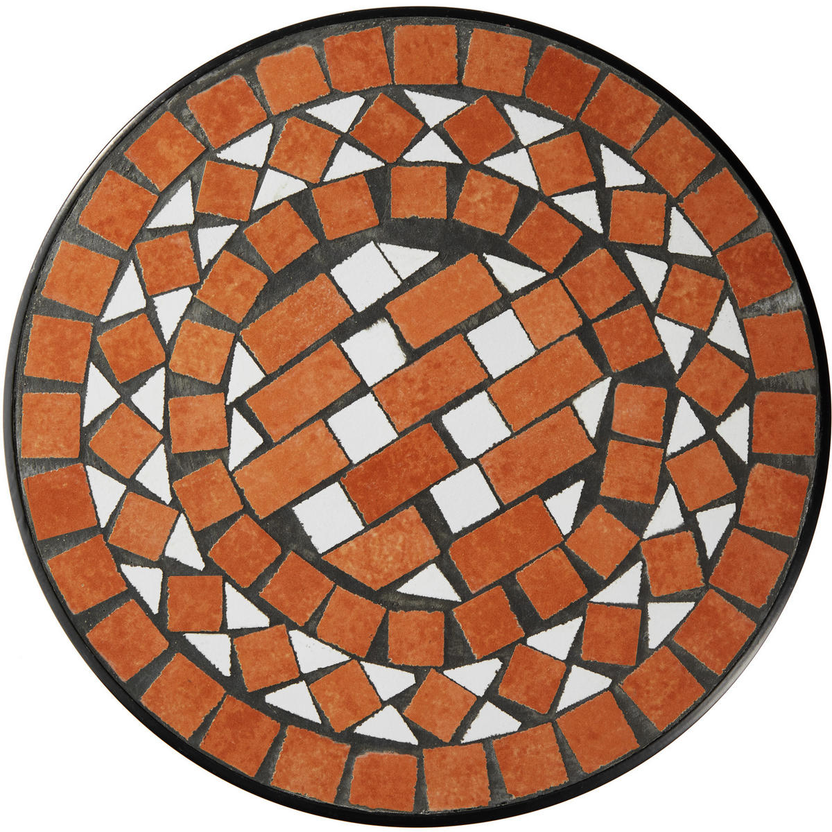 BALKONTISCH , 30 x 30 x 61,5 cm, terracotta - Terracotta, Metall (30/30/61.5cm) - tectake