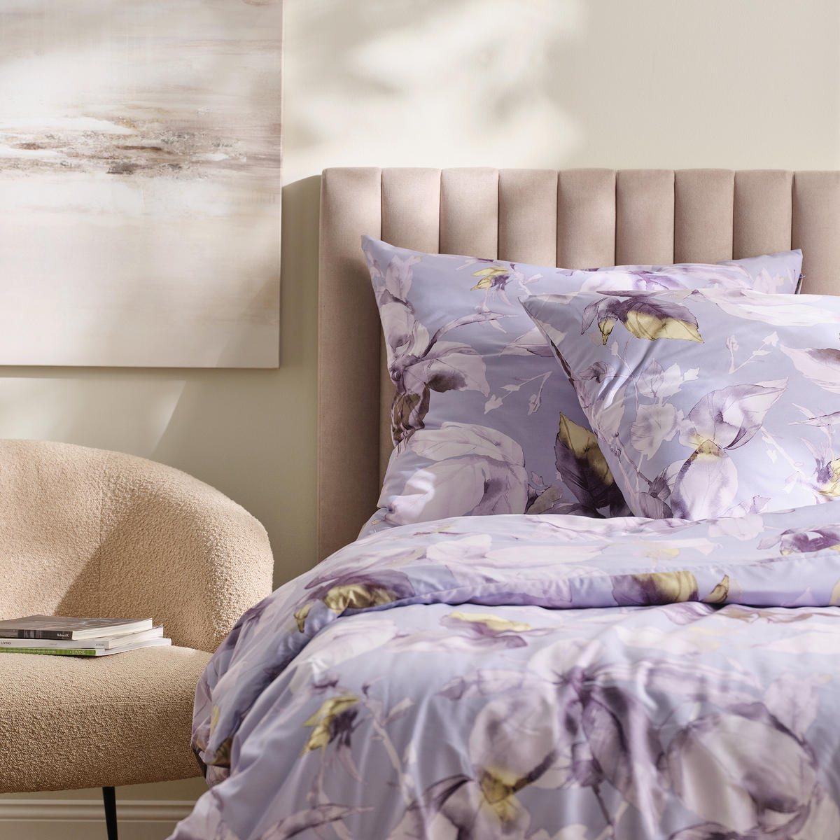 BETTWÄSCHE Celivia - Violett, Textil (200/220cm) - home&you