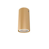 DECKENLEUCHTE Rond - Goldfarben, Metall (6/6/10cm) - Lumicom