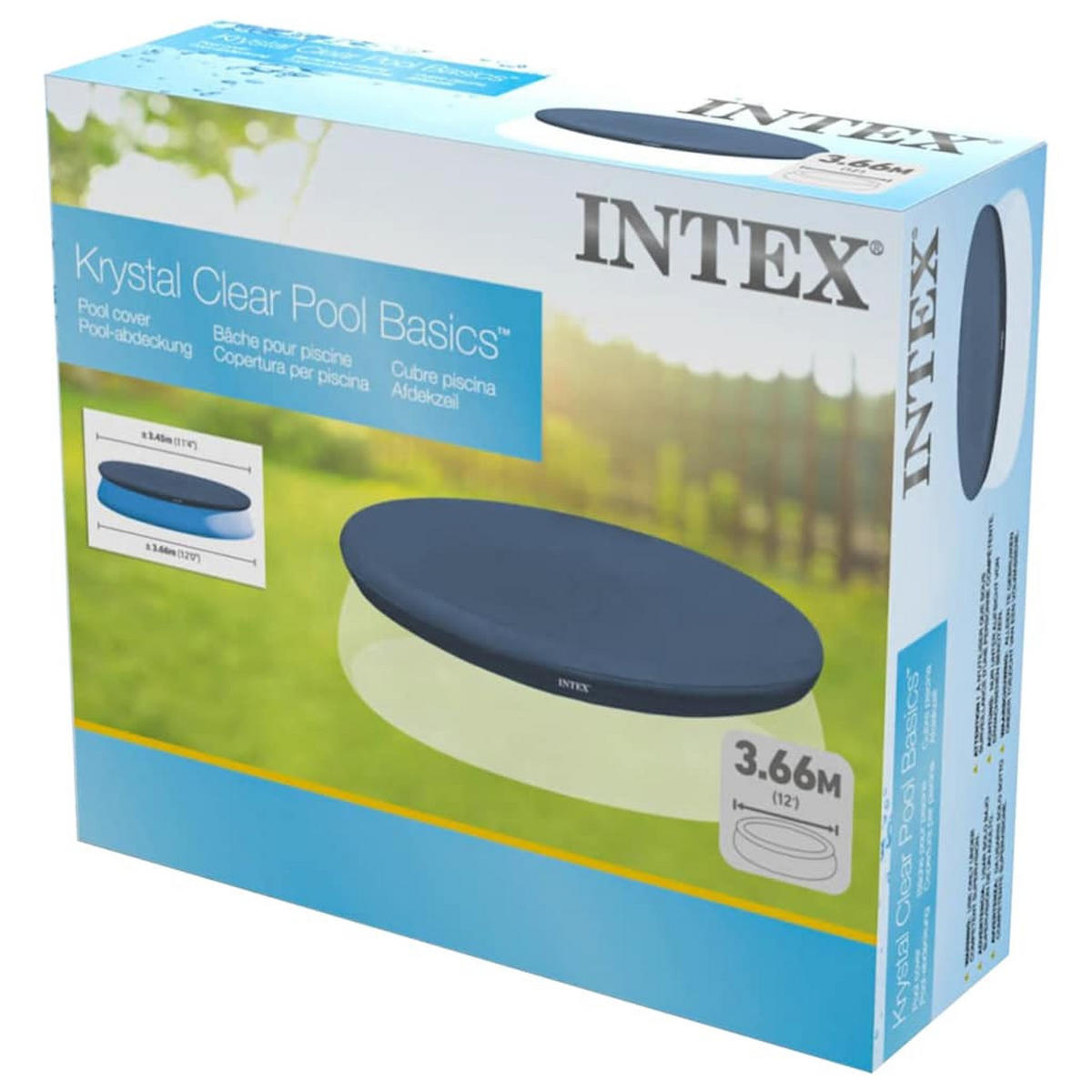POOLPLANE Rund 366 Cm 28022 - Blau, Kunststoff (366/366cm) - INTEX