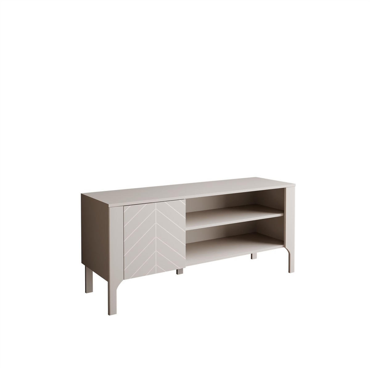 TV-SCHRANK LUMI 135 cm, Kaschmir - Kaschmir, Holzwerkstoff (135/57/41cm) - Lookway
