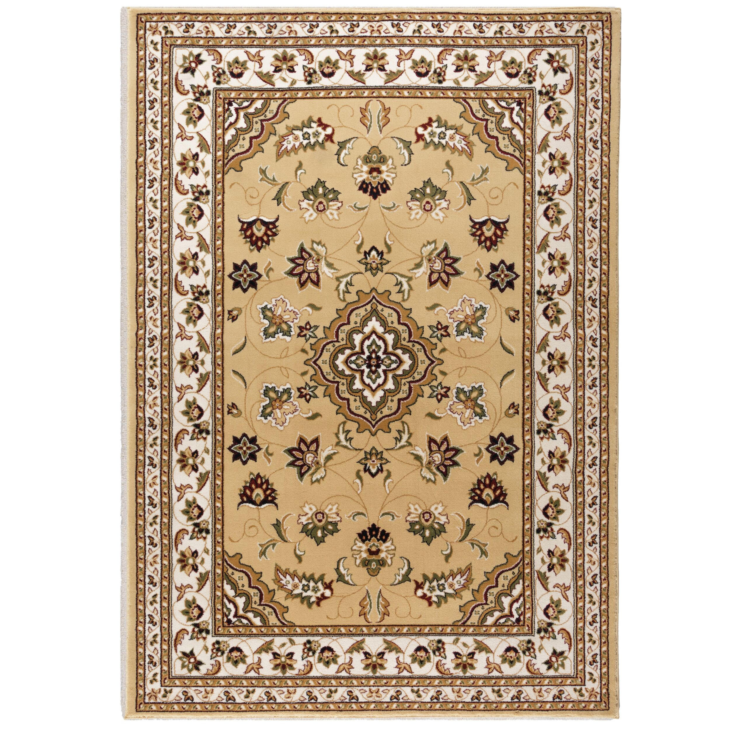 TEPPICH Traditionell-Floral-Design GLAZERT, Braun 120x170 cm - Braun, Textil (120/170cm) - KADIMA DESIGN