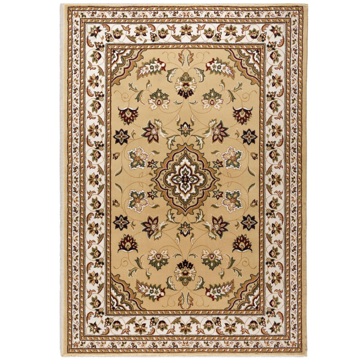 TEPPICH Traditionell-Floral-Design GLAZERT, Braun 200x290 cm - Braun, Textil (200/290cm) - KADIMA DESIGN