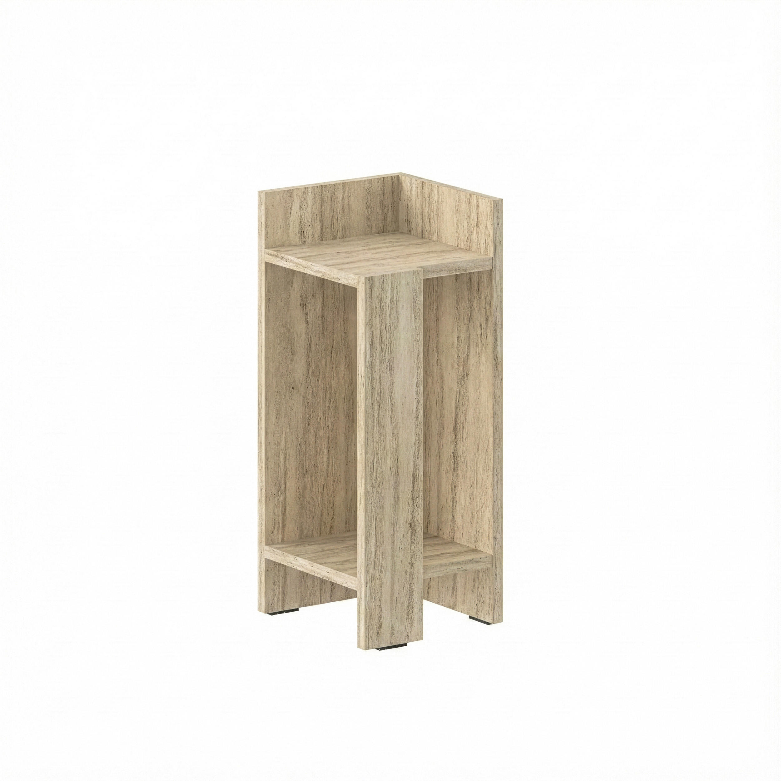 Decortie Nachttisch Beige 25x60x27 cm
