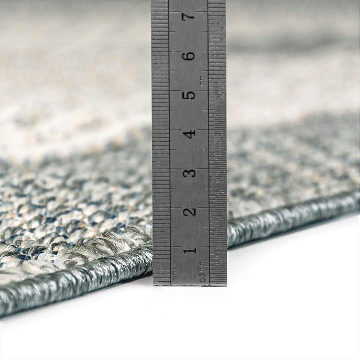 TEPPICH In-& Outdoor Cangas Plano Mazovia 120x170cm Beige Grau Abstrakt Kurzflor - Beige, Textil (120/170cm) - Mazovia