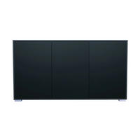 SIDEBOARD Elena, Kommode mit Push-to-Open, Made in Germany, Moderner Schrank, Anthrazit matt/Schwarz matt (152,5 x 83 x 37 cm) - Schwarz, Holzwerkstoff (152.5/83/37cm) - InnoFurn