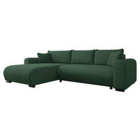 COLTAR Merkos Reiat - verde închis/negru, material textil/lemn (285/188cm) - MIRJAN24