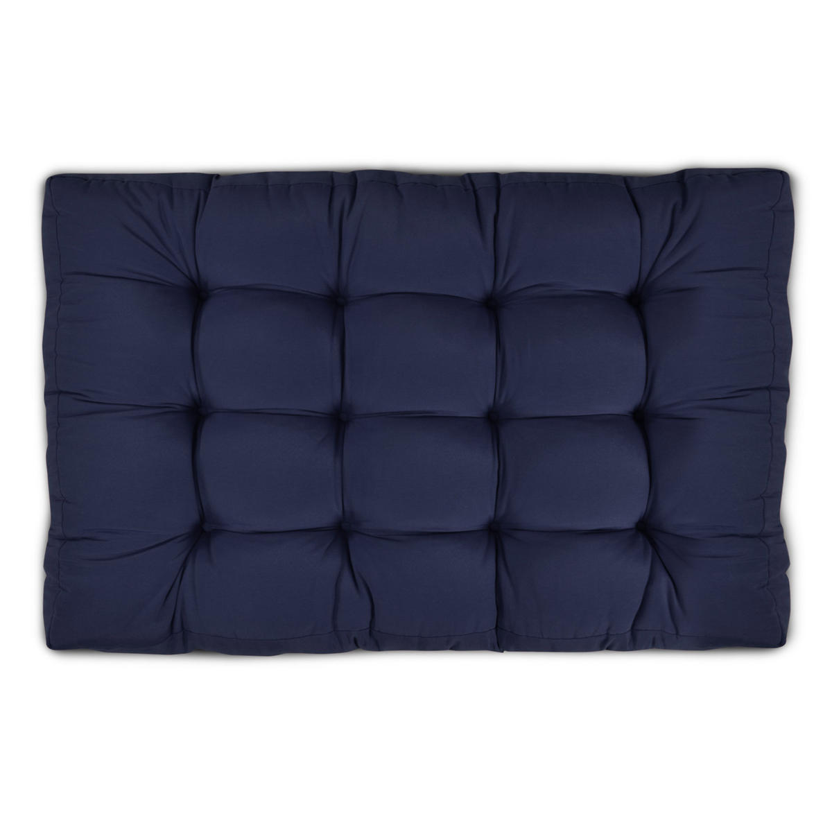 PALETTENKISSEN Eco Style Sitz 120/80/15 cm Dunkelblau - Dunkelblau, Textil (80/15/120cm) - Beautissu 