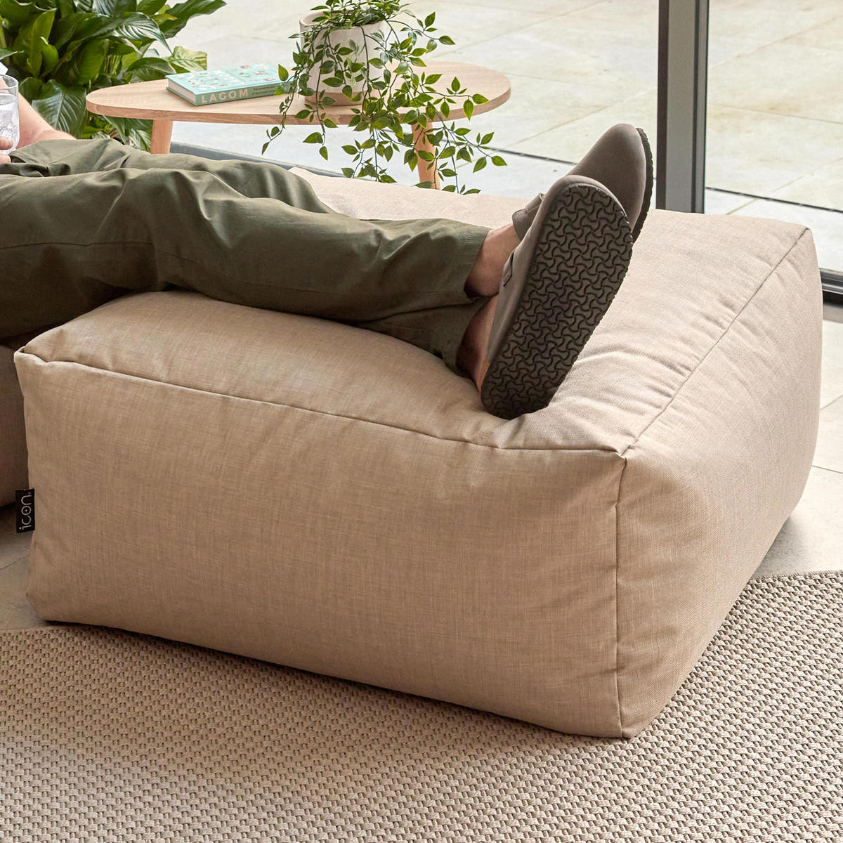 HOCKER Tetra Outdoor - Beige, Kunststoff (88/38/38cm) - icon