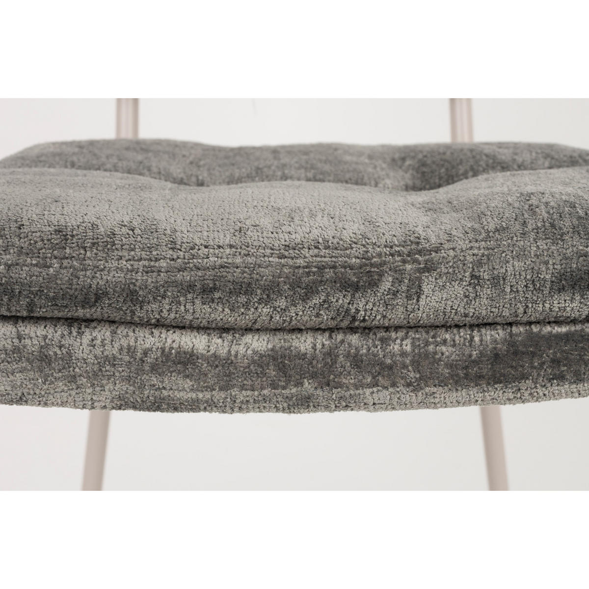 ESSZIMMERSTUHL Franck Samt Grau - 2 er Set - Grau, Kunststoff (44/80.5/52.5cm) - Housecraft Living