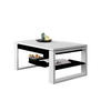 COUCHTISCH rechteckig Weiß - Schwarz aufklappbar 110/65/50 cm - Schwarz/Weiß, Holzwerkstoff (65/110/50cm) - designimpex
