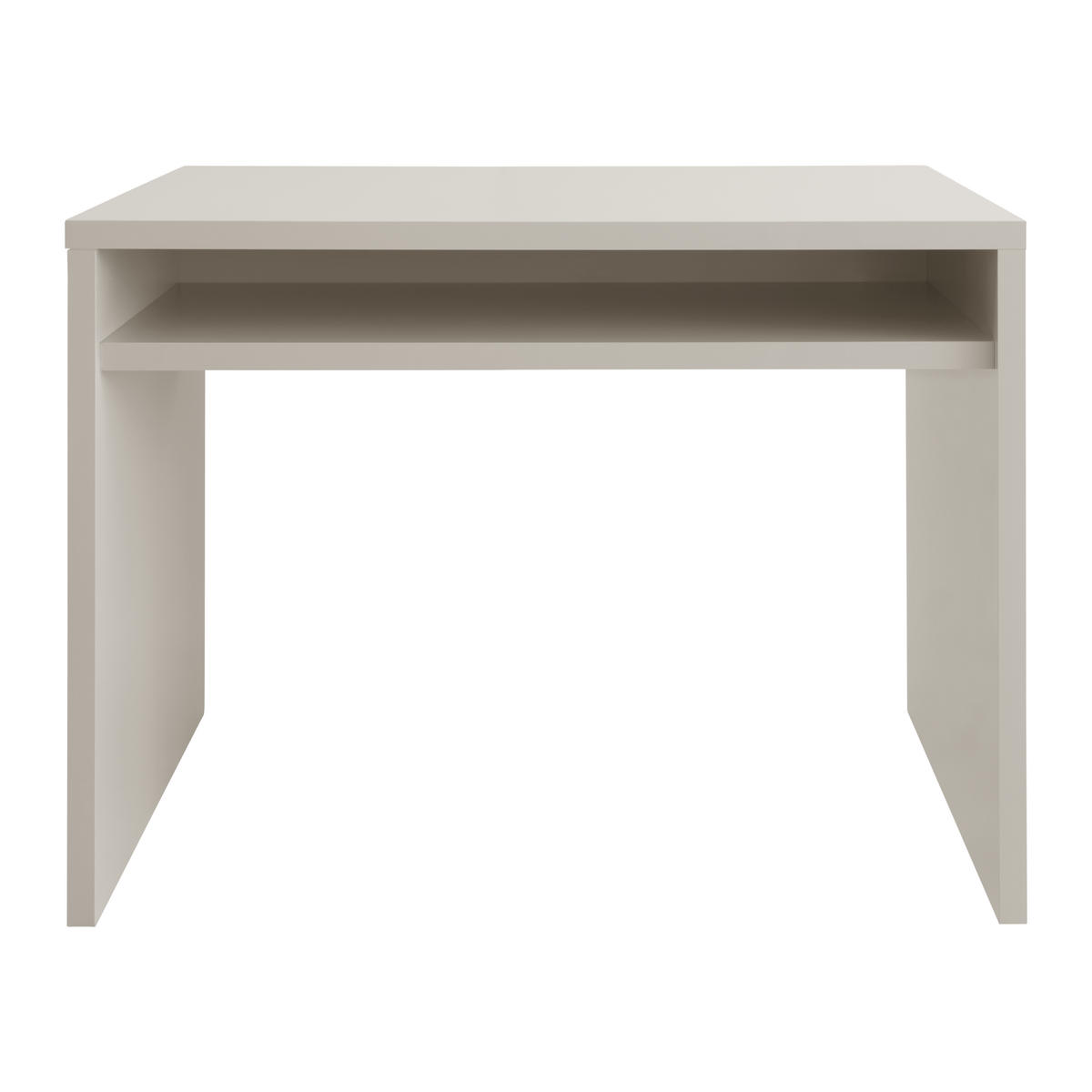 SCHREIBTISCH mit taupefarbener Ablage MORRISON - Taupe, Holzwerkstoff (75/100/75cm) - RNT By Really Nice Things