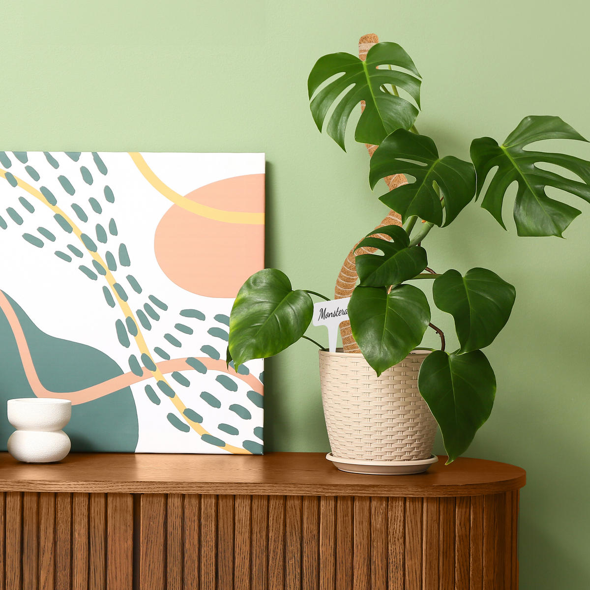 2XKOKOSSTÄBE - Multicolor, Textil (4/65/4cm) - Relaxdays