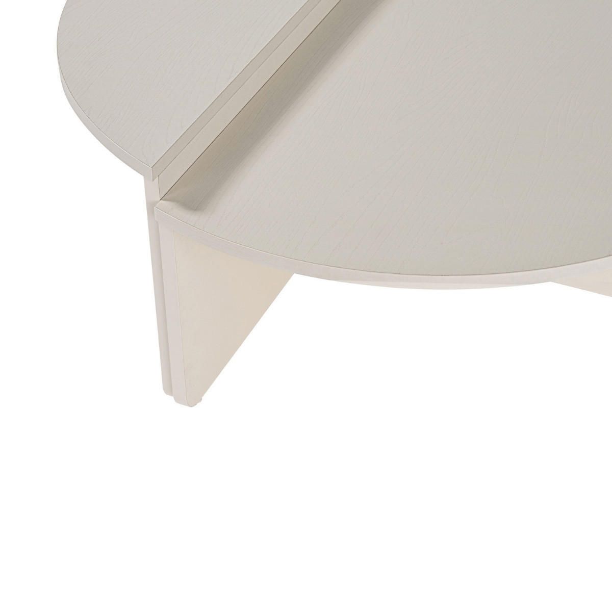 COUCHTISCH (2er-Set) orion 90/90/35 cm - Weiß, Holzwerkstoff (90/90/35cm) - Calicosy