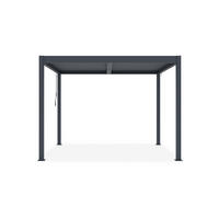 PERGOLA BIOKLIMATISCHE SELBSTTRAGENDE Piana grauem 3m x 2,5m - Grau, Metall (259/218/259cm) - Cazeboo