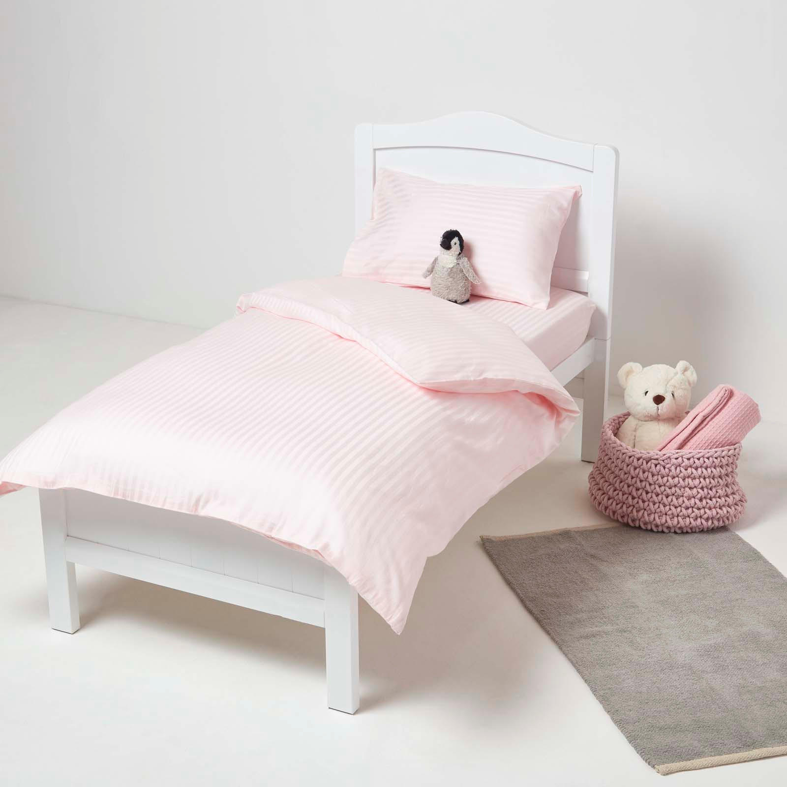 DAMAST-SPANNBETTLAKEN 2er-Set für Babybett, 60/120 cm - Rosa, Textil (60/120cm) - Homescapes