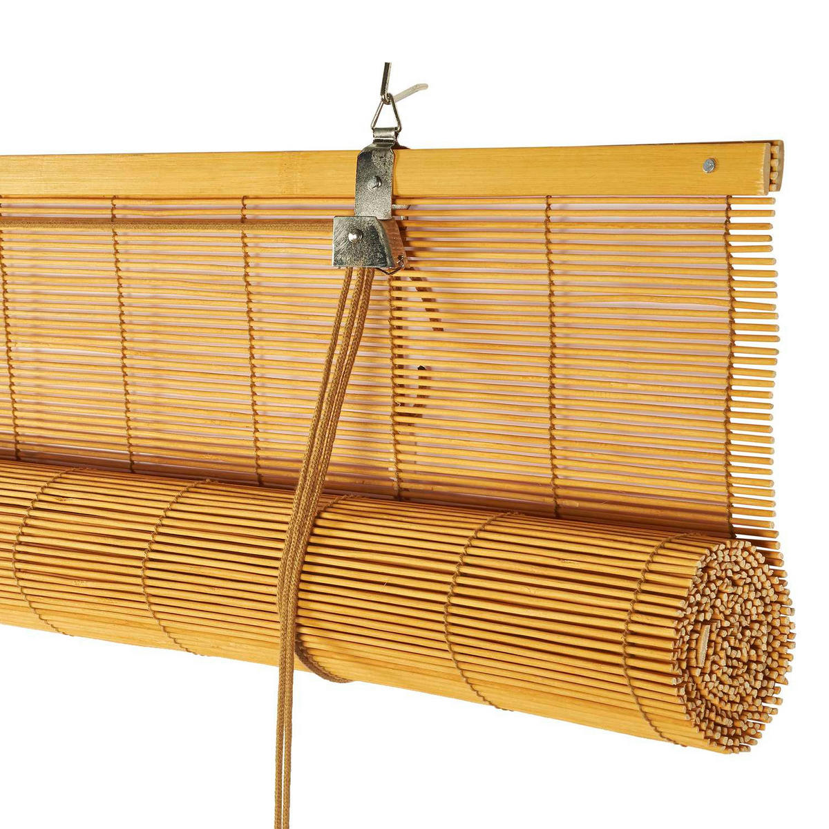 BAMBUSROLLO Hellbraun, 150 cm x 175 cm - Hellbraun, Kunststoff (150/175cm) - STORESDECO