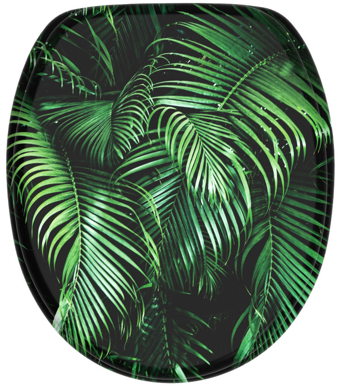 WC-SITZ mit Absenkautomatik Palmdream - Grün, Holzwerkstoff (38/6/47cm) - Sanilo