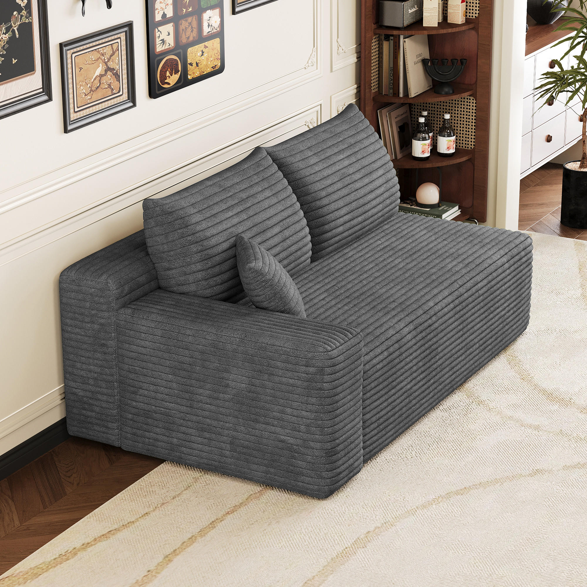 ComfortXL Sofaelement Dunkelgrau 90x58x151 cm