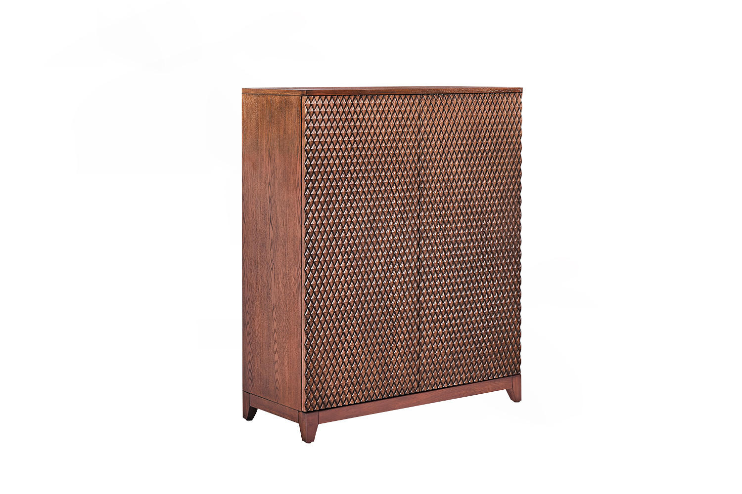 HIGHBOARD COPAS Braun Holz - Braun, Eichenholz/Holz (100/120/40cm) - KAWOLA