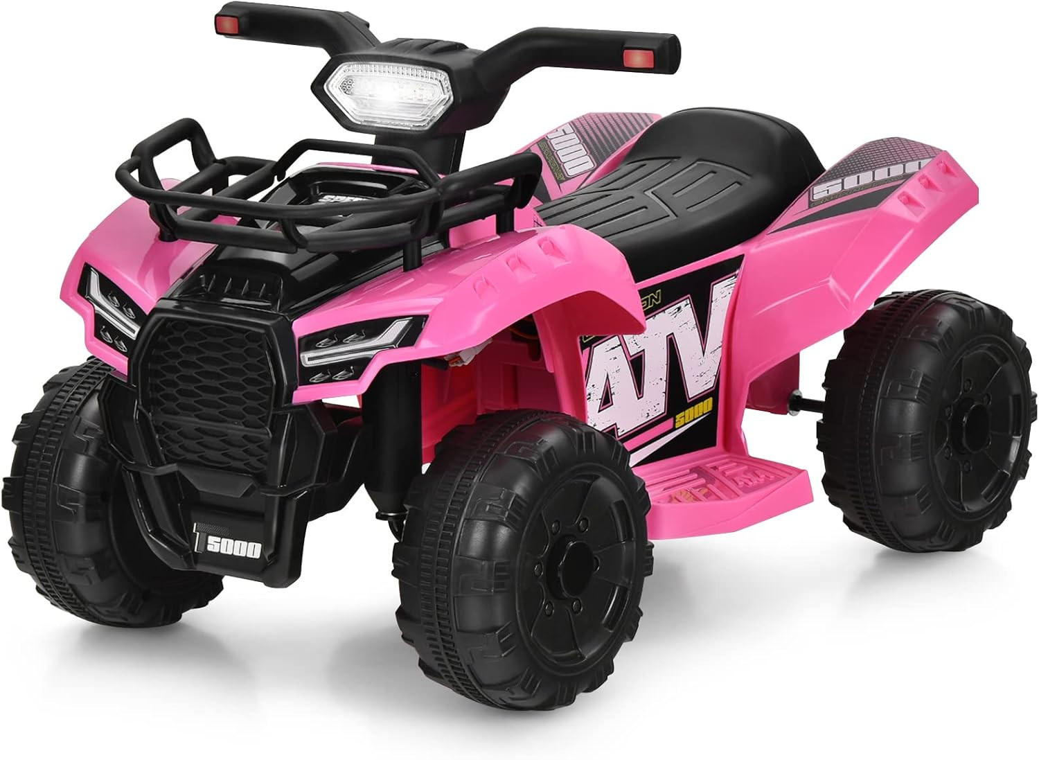 KINDERQUAD 6V Elektro Rosa - Pink, Kunststoff (66/42/44cm) - COSTWAY