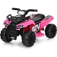 KINDERQUAD 6V Elektro Rosa - Pink, Kunststoff (66/42/44cm) - COSTWAY