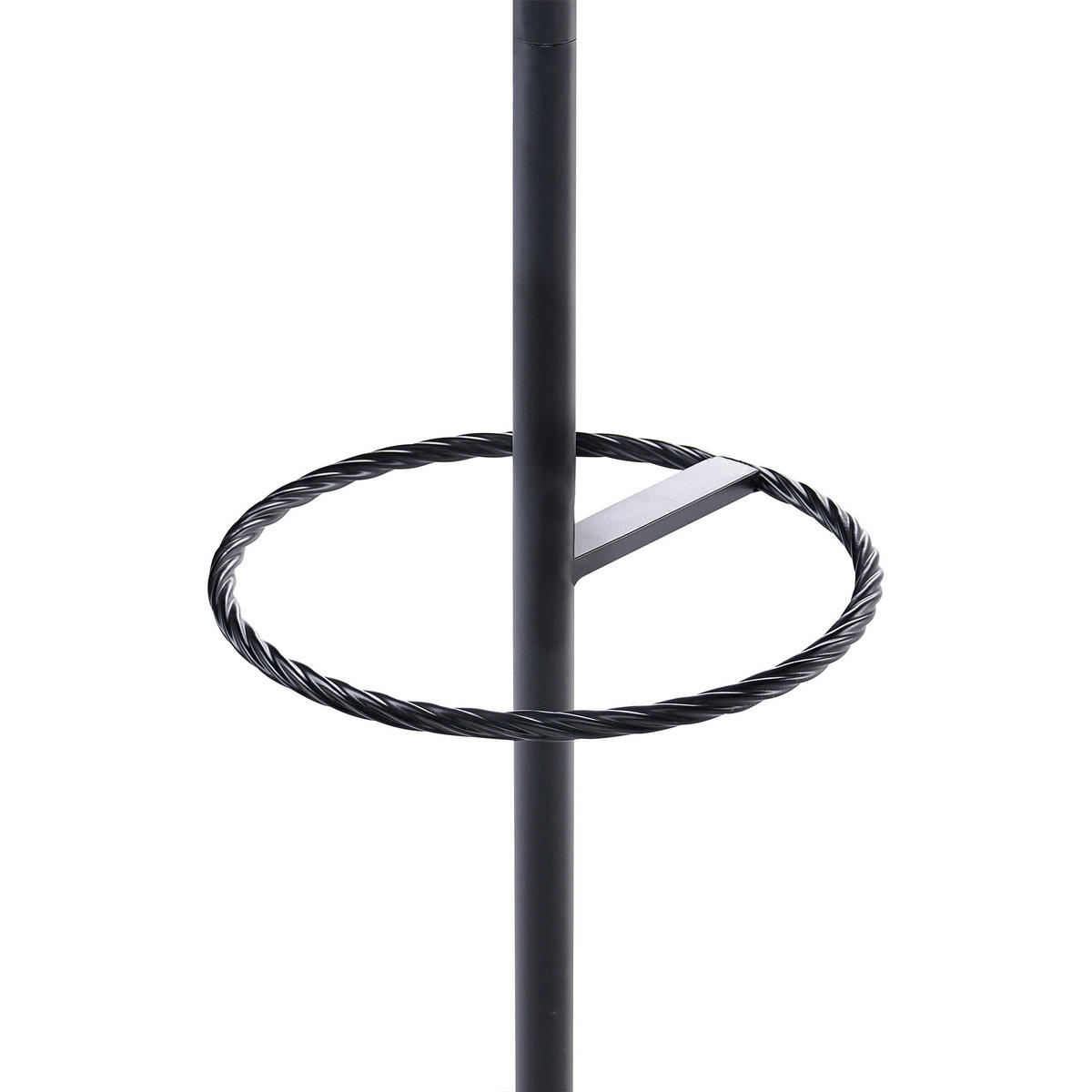 VĚŠÁK NA OBLEČENÍ Černý Gillam - černá, kov (30/180/30cm) - Beliani
