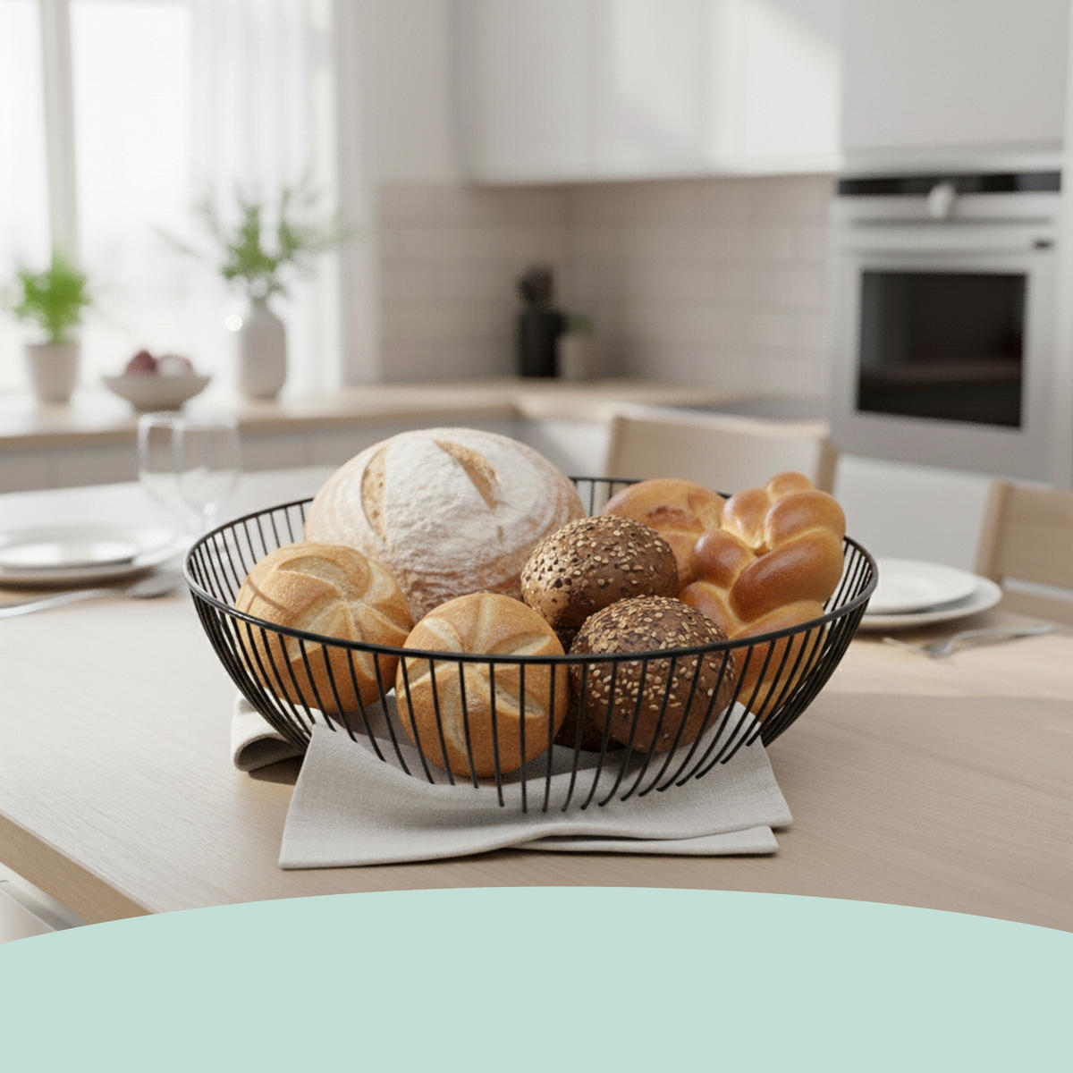 OBSTSCHALE - Schwarz, Metall (8cm) - Relaxdays