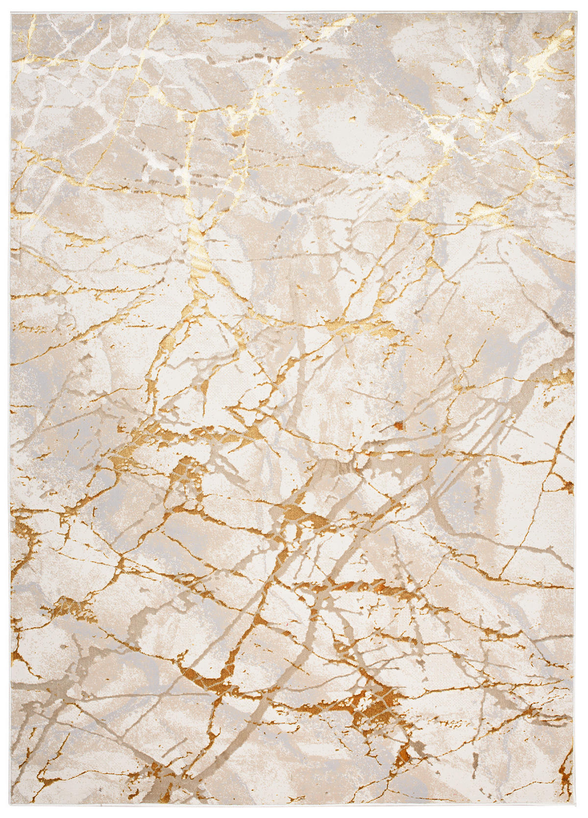 TEPPICH GOLDEN Creme 120/170 cm - Creme, Kunststoff (120/170cm) - Tapiso