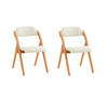 KLAPPSTÜHLEN 2 er set, Weiß - Weiß, Holz (47.5/77/59cm) - SoBuy