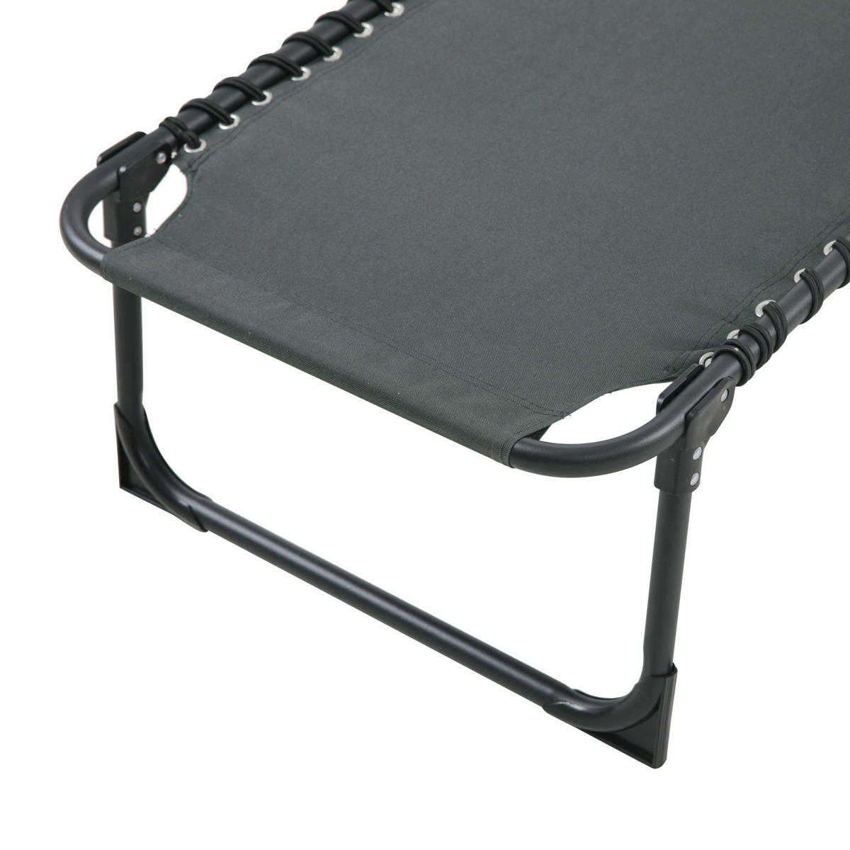 GARTENLIEGE 2er Set Dunkelgrau - Dunkelgrau, Metall (56/30/190cm) - SVITA