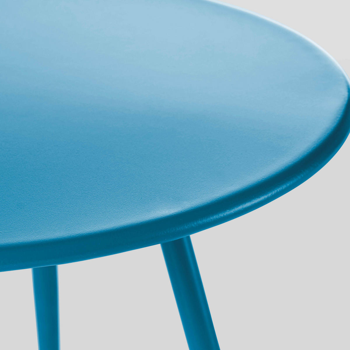 GARTEN-LOUNGETISCH, Pazifikblau - Dunkelblau, Metall (90/50/34cm) - Oviala