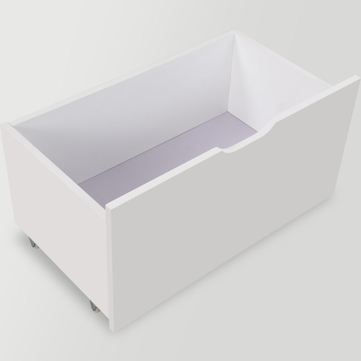 KINDERBETT 90/190 cm DE-00265, in Weiß, Schublade und Rausfallschutz - Weiß, Holz (90/190cm) - ComfortXL