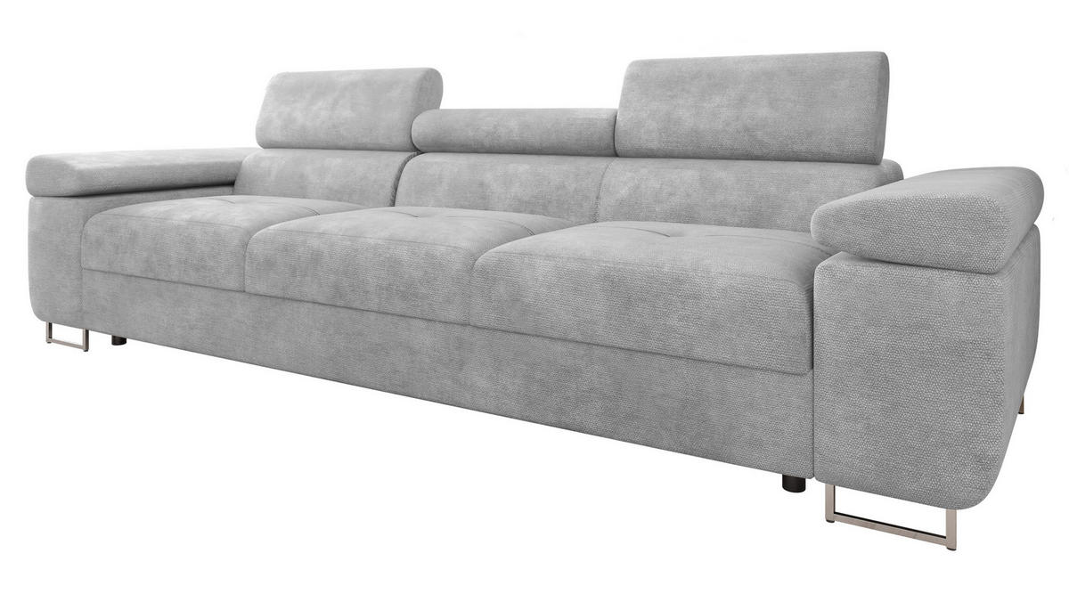 SOFA Torezio 3 - Greige, Holz/Textil (263/90/102cm) - MIRJAN24