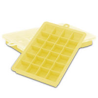EISWÜRFELFORM 2er Set - Gelb, Kunststoff (13/2.5/18cm) - Intirilife